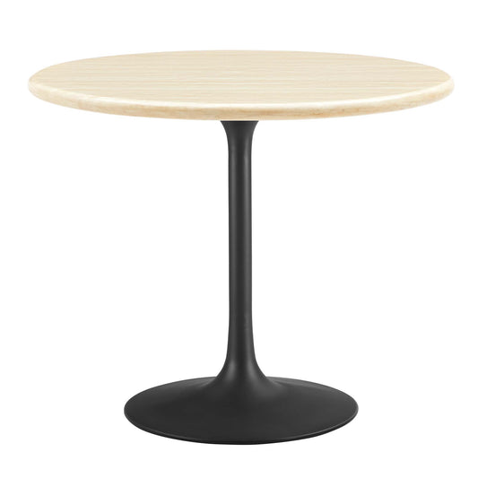 Lippa 36Ó Round Artificial Travertine Dining Table by Modway