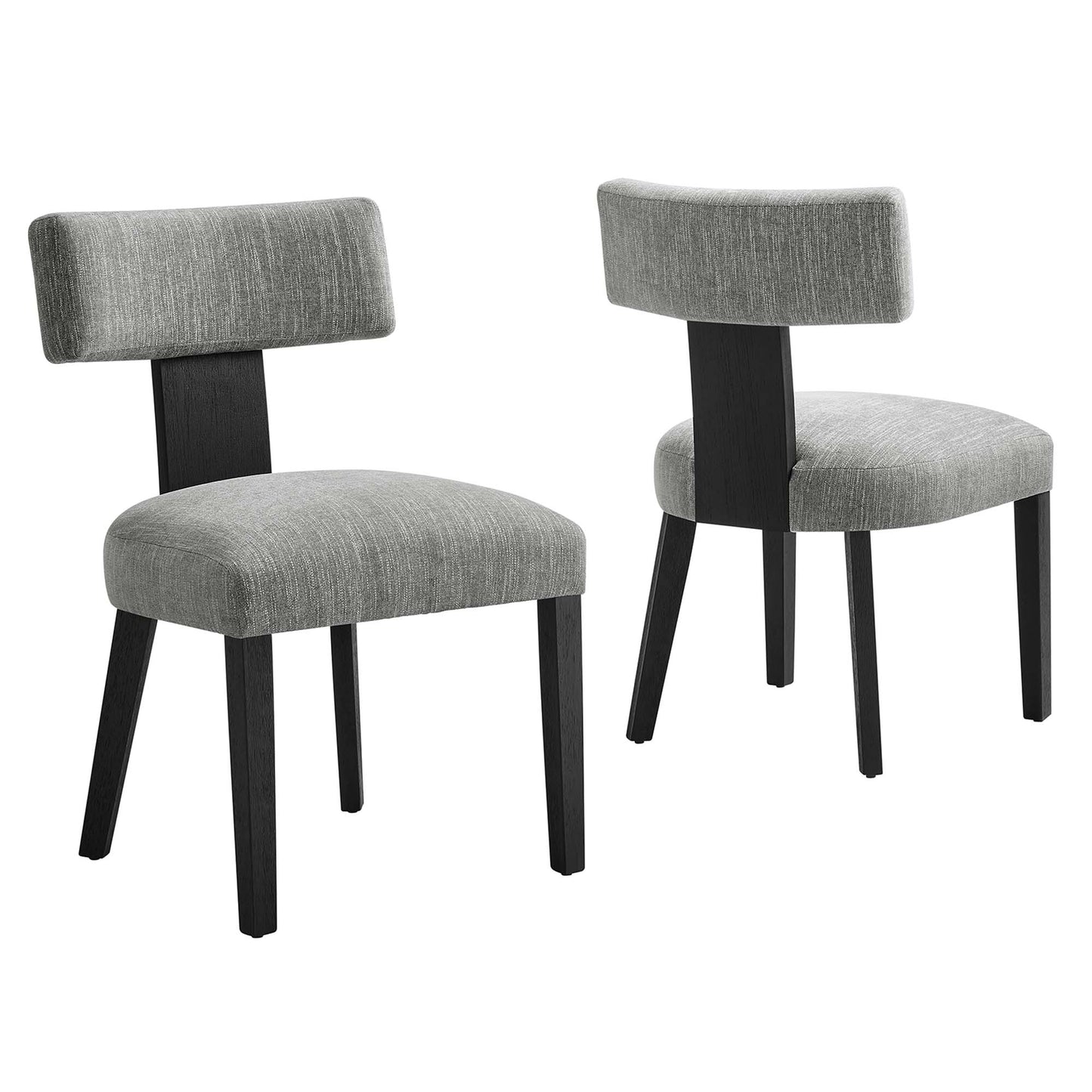 Nalani Fabric Upholstered Dining Chairs Set of 2 by Modway