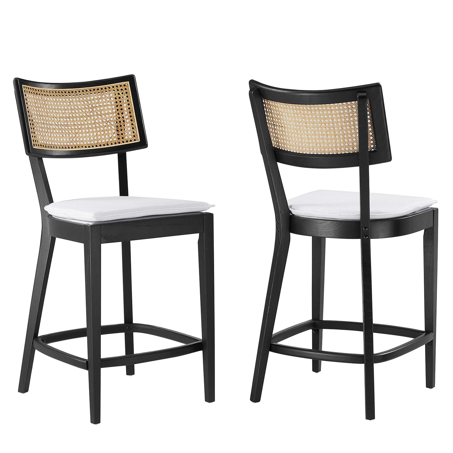 Caledonia Wood Counter Stools Set of 2 by Modway