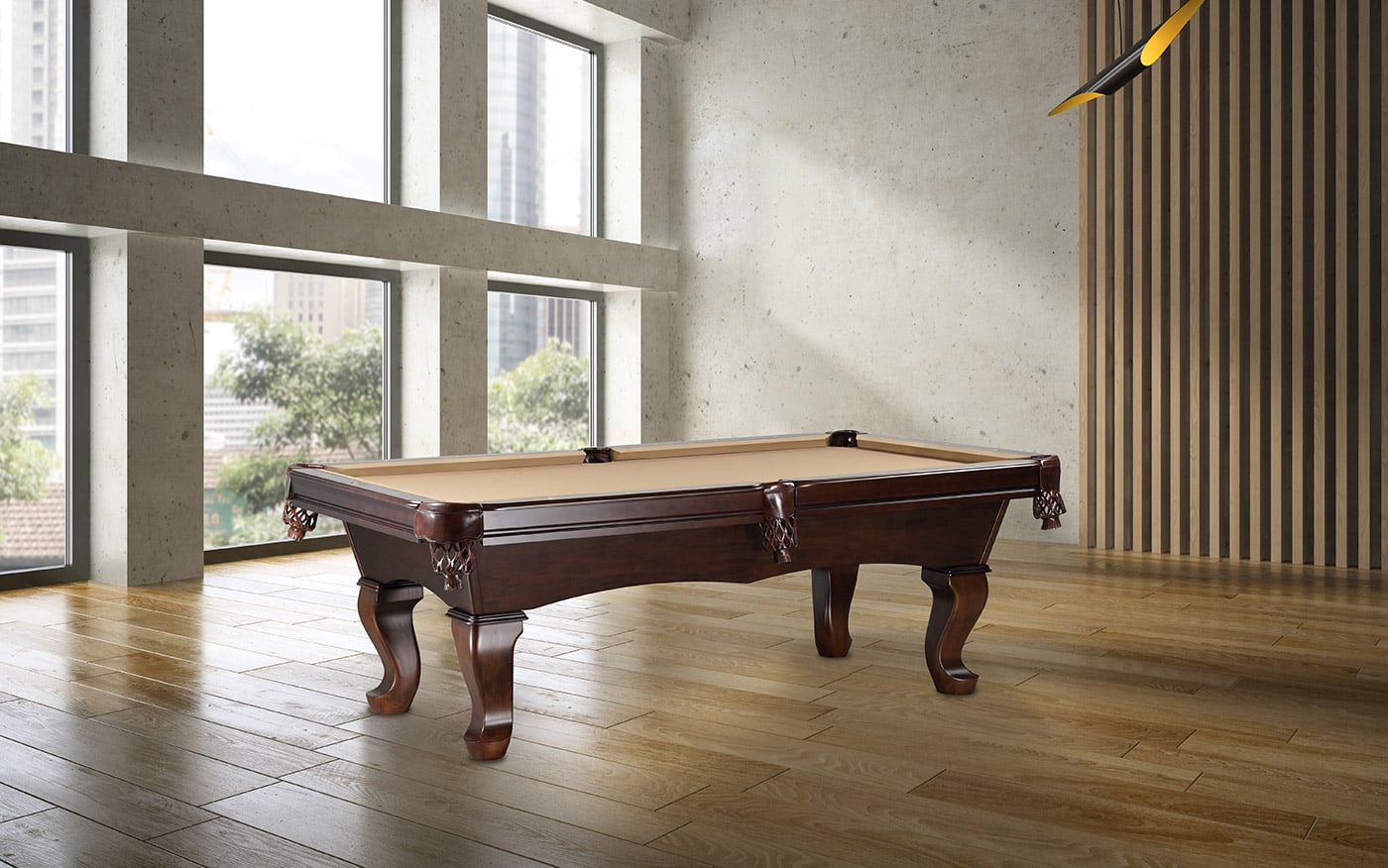 The Elayna Solid Wood Pool Table