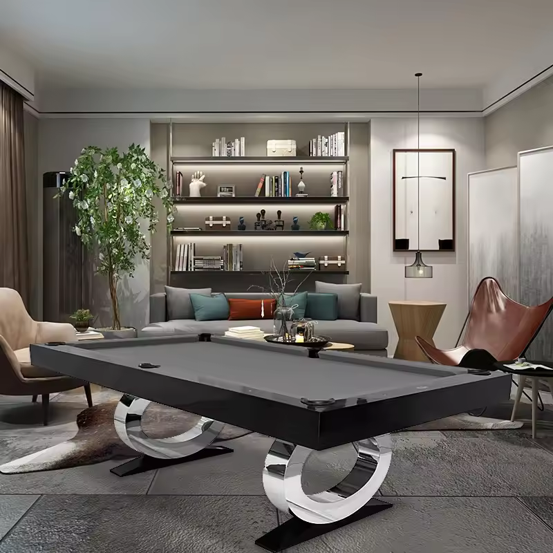 White Billiards Daphne Modern Slate Pool Table