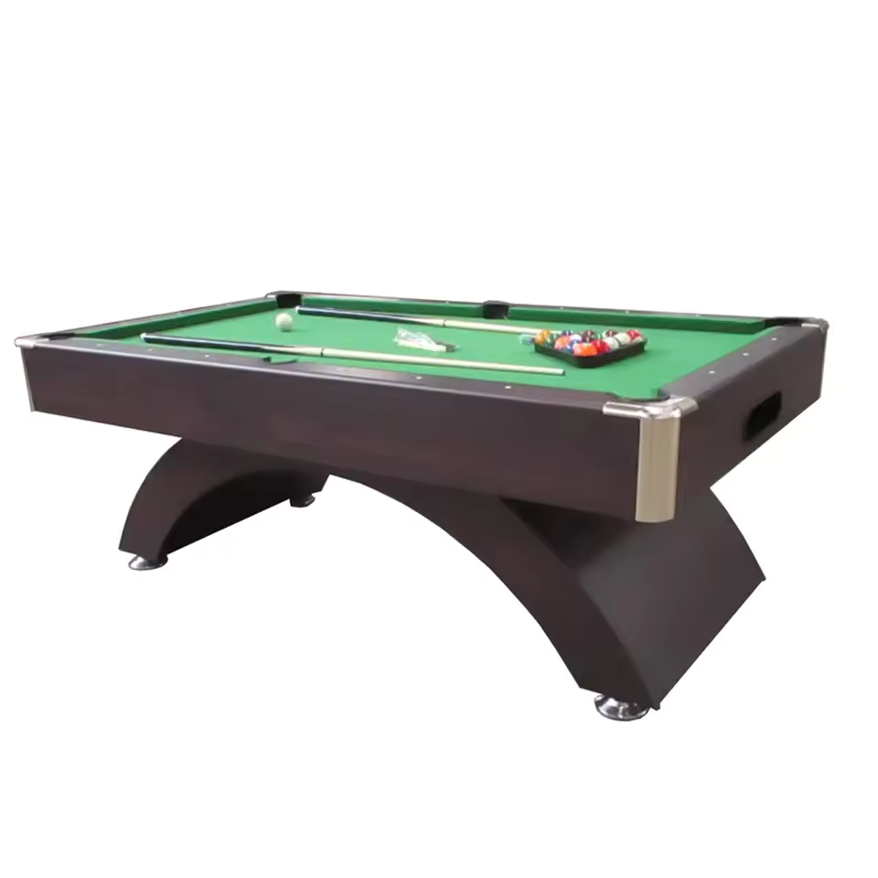 White Billiards Flare MDF Custom Pool Table