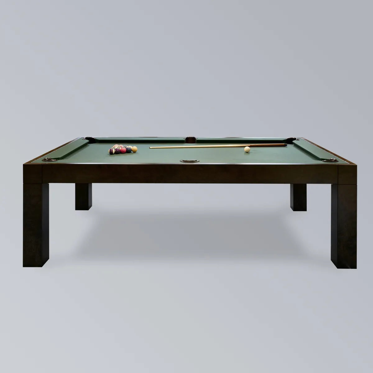 White Billiards Alpha Modern Slate Dining Top Pool Table