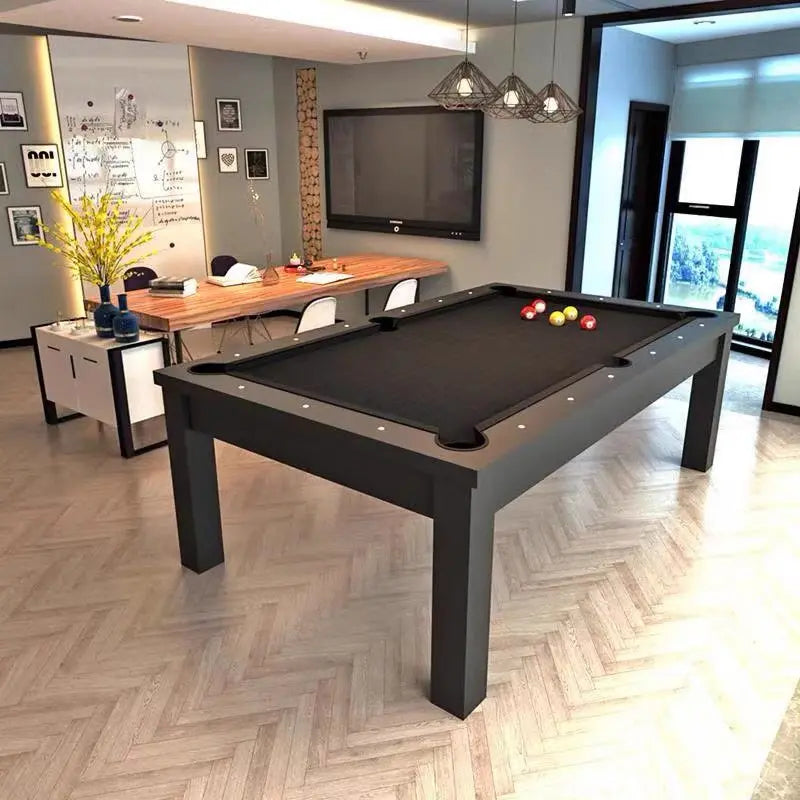 White Billiards Alpha Modern Slate Dining Top Pool Table