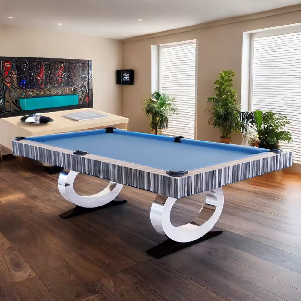 White Billiards Daphne Modern Slate Pool Table