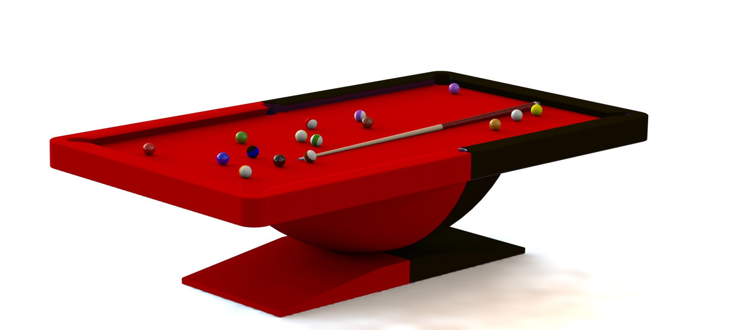 NEW White Billiards Dome Modern Slate Pool Table