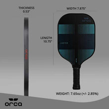 Load image into Gallery viewer, Orca Charter Polymer Honeycomb Pickleball Paddle
