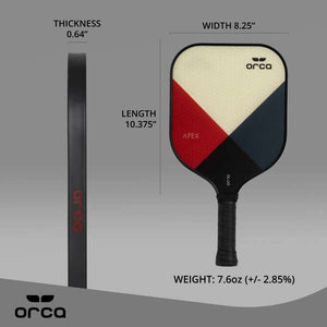 Orca Apex Polymer Honeycomb Pickleball Paddle