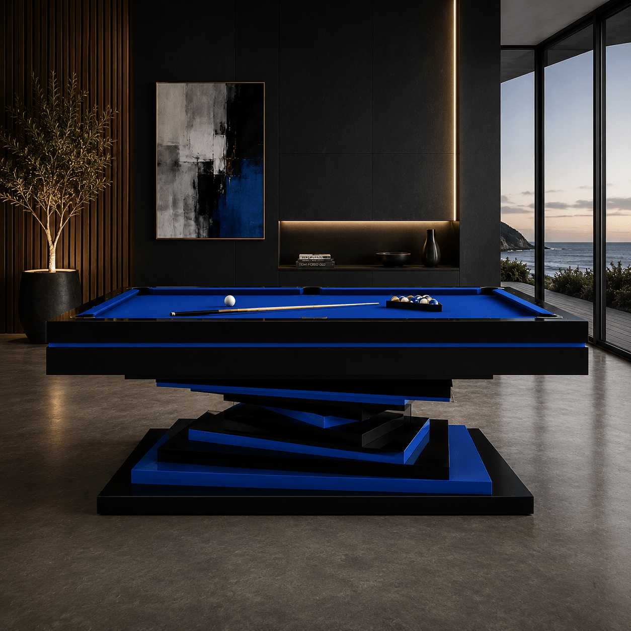 White Billiards Neavio Modern Slate Pool Table - White Billiards