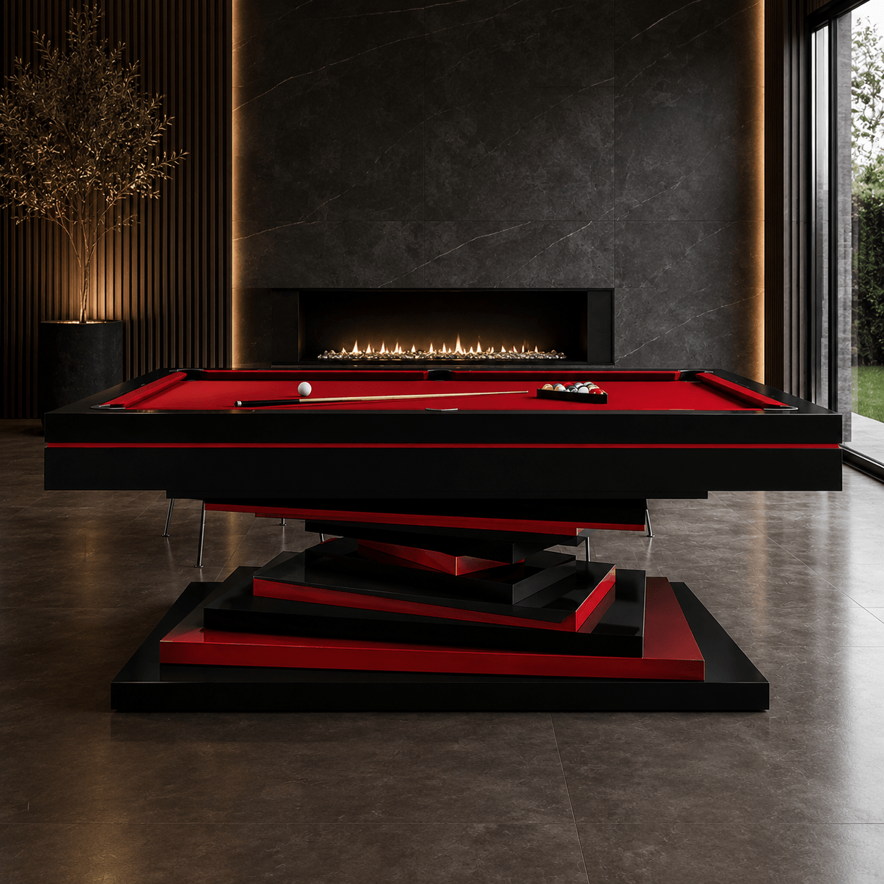 White Billiards Neavio Modern Slate Pool Table - White Billiards