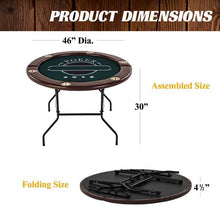 Load image into Gallery viewer, Barrington 6 Person Folding Poker Table with Poker Chips and Cards