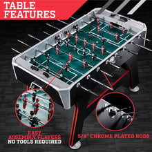 Load image into Gallery viewer, ESPN 56″ Arcade Foosball Table (Black/Red)