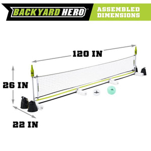 Backyard Hero 120″ Hydro Series Volleyball Set