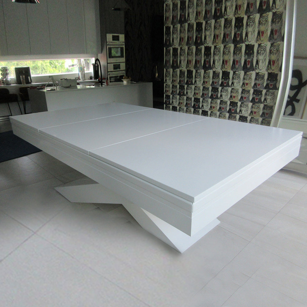 White Billiards Ultimate Modern Slate Pool Table