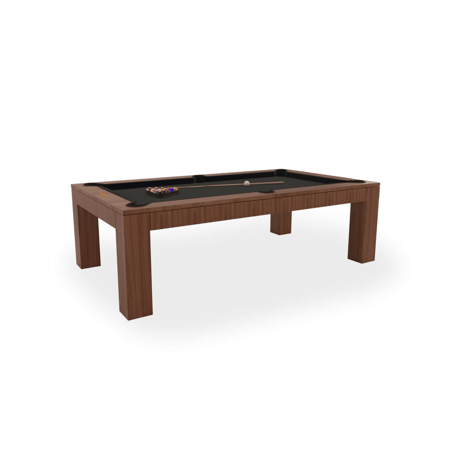 White Billiards Alpha Modern Slate Dining Top Pool Table - White Billiards