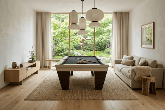 White Billiards Boulder Modern Slate Pool Table - White Billiards