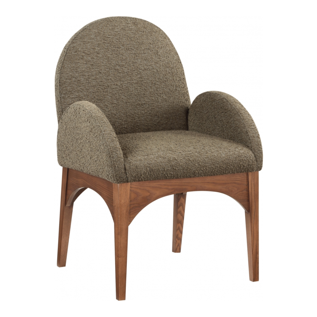 Waldorf Boucle Fabric Dining Arm Chair