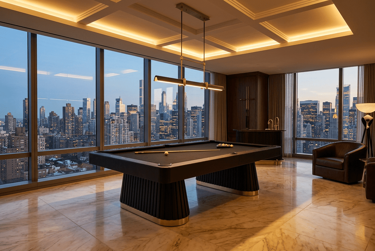 White Billiards Nora Modern Slate Pool Table - White Billiards