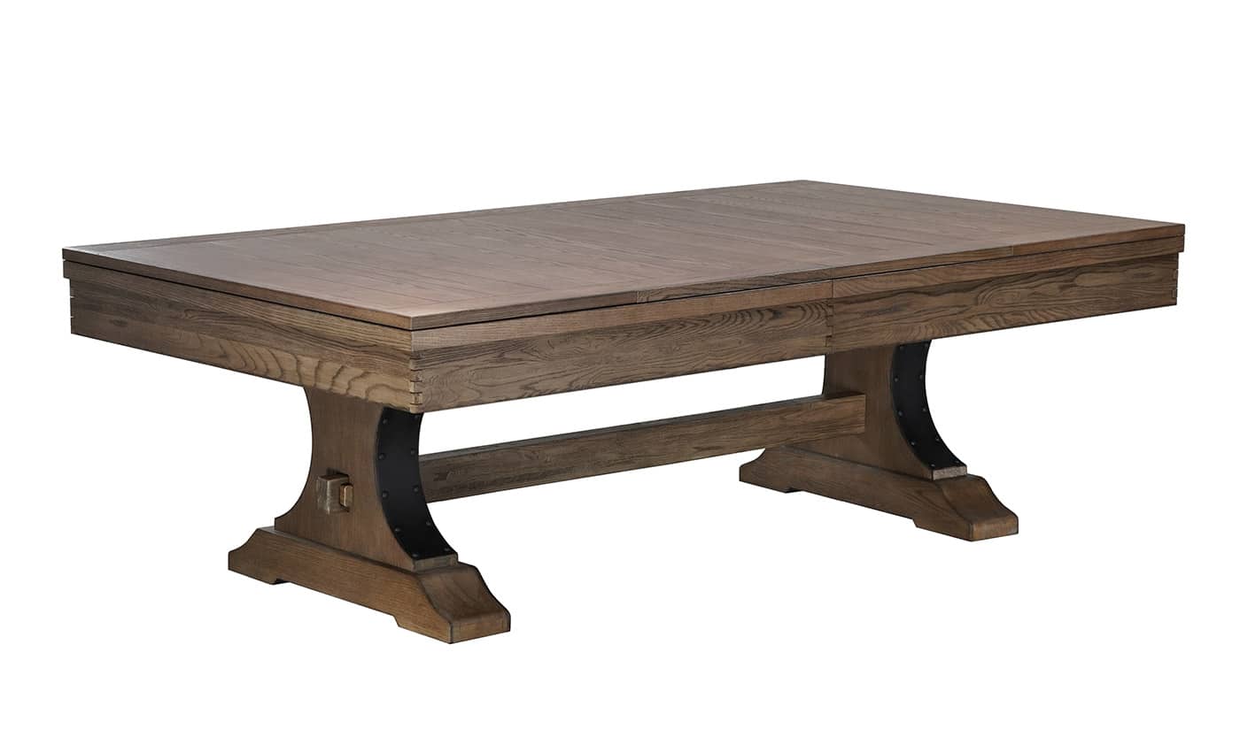 The Viking Rustic Wood Pool Table