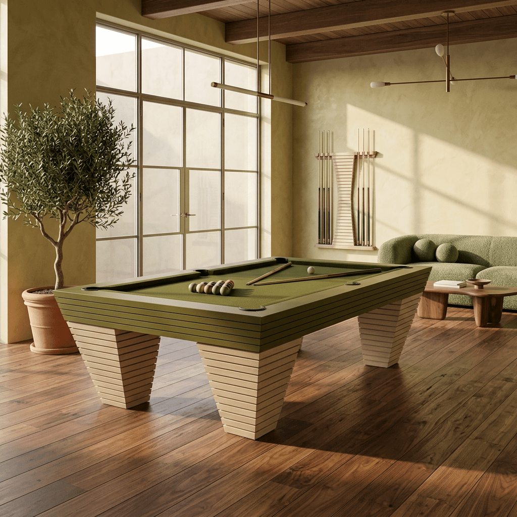 White Billiards Boulder Modern Slate Pool Table - White Billiards
