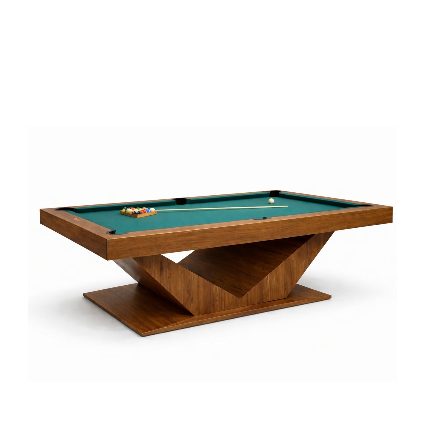 White Billiards Meridian Modern Slate Pool Table - White Billiards