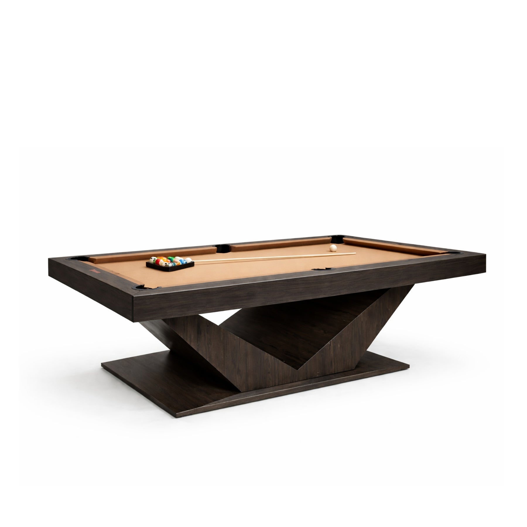 White Billiards Meridian Modern Slate Pool Table - White Billiards
