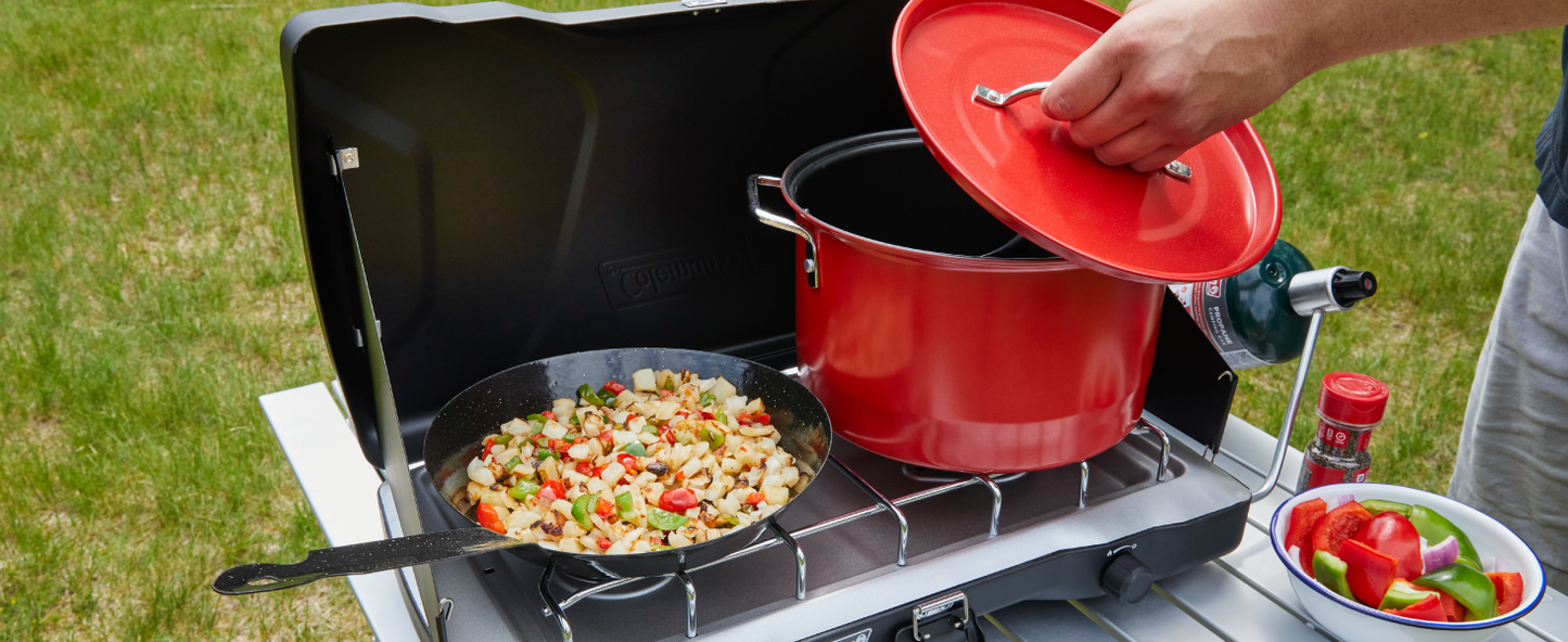 The Coleman Portable Stand-Up Propane Outdoor Grill