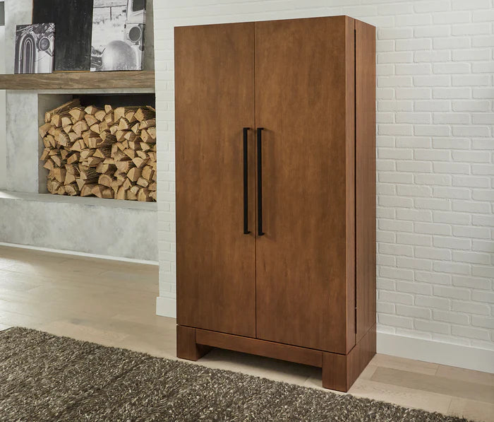 ALTA WINE & SPIRIT CABINET (BRUSHED WALNUT)