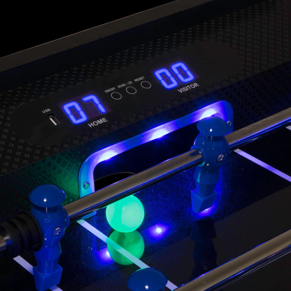 Atomic™ Azure LED Light Up Foosball Table