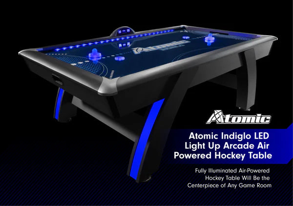 Atomic Indigo Light Up Air Hockey Table