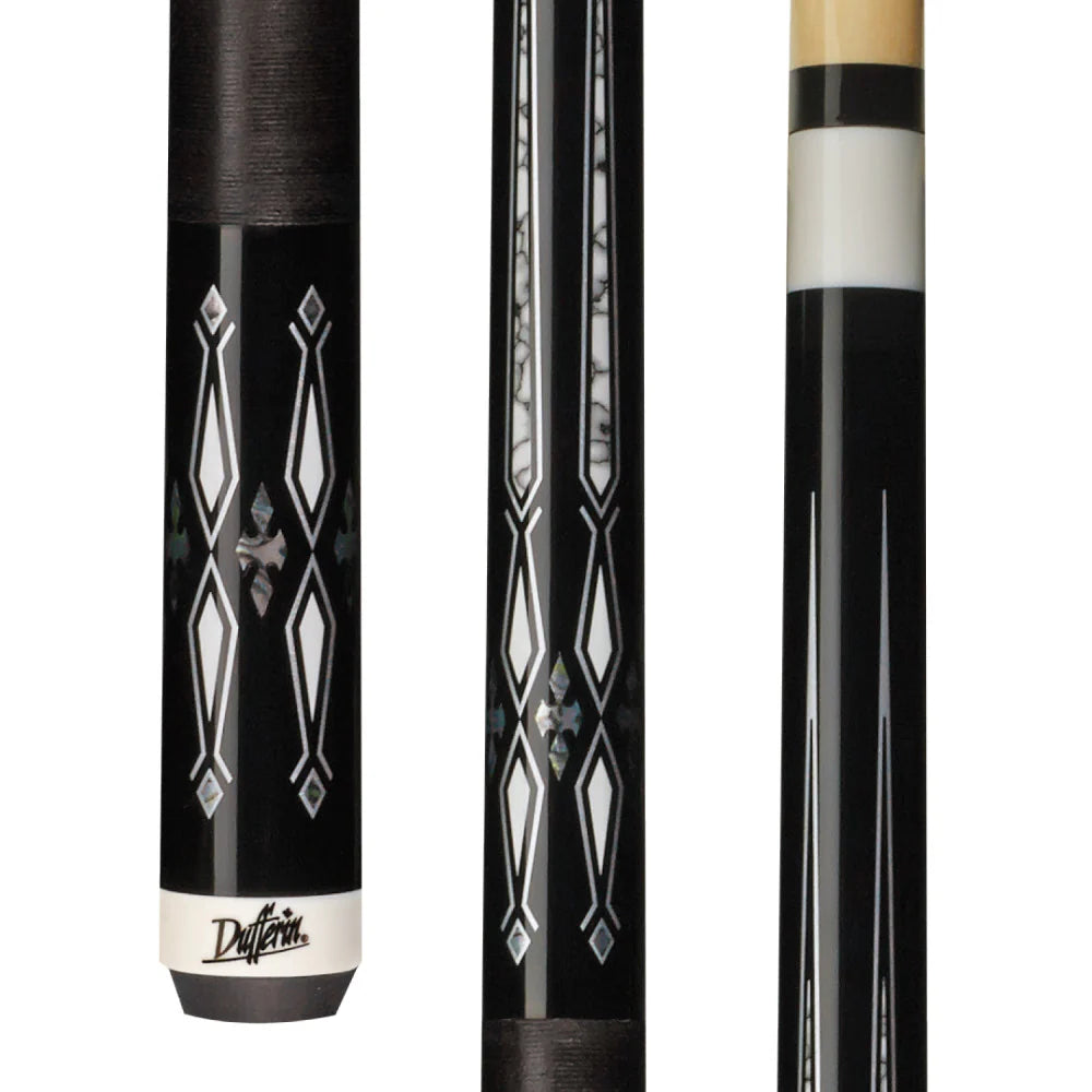 Dufferin Black & White Cue with Black Linen Wrap