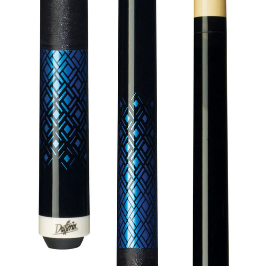 Dufferin Blue Weave Cue with Nylon Wrap