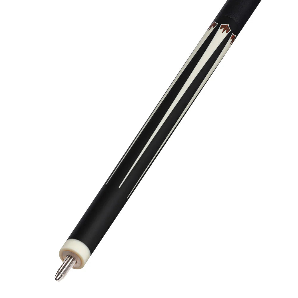 Energy By Players Matte Black/White with Cocobolo Cue with Black Linen Wrap