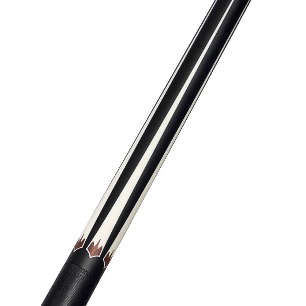 Energy By Players Matte Black/White with Cocobolo Cue with Black Linen Wrap