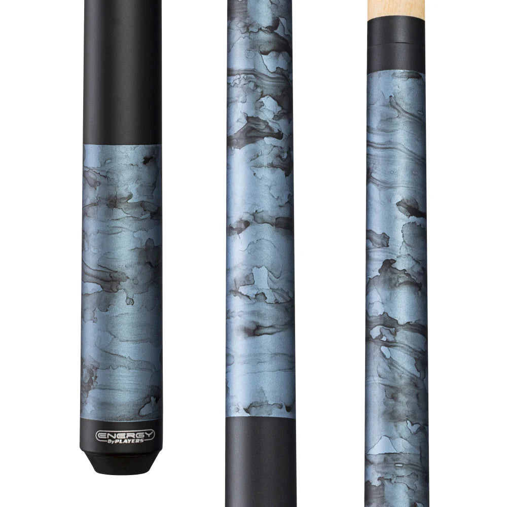 Energy by Players Matte Teal Smoke Wrapless Cue