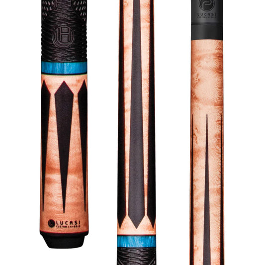 Lucasi Pinnacle Coffee Wash Birdseye Maple/Black Cue With Carbon Fiber Tech Shaft