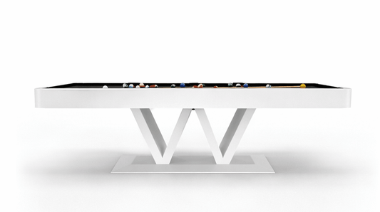 The Evalina Modern Slate Pool Table By White Billiards - White Billiards