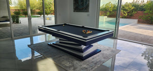 White Billiards Neavio Modern Slate Pool Table