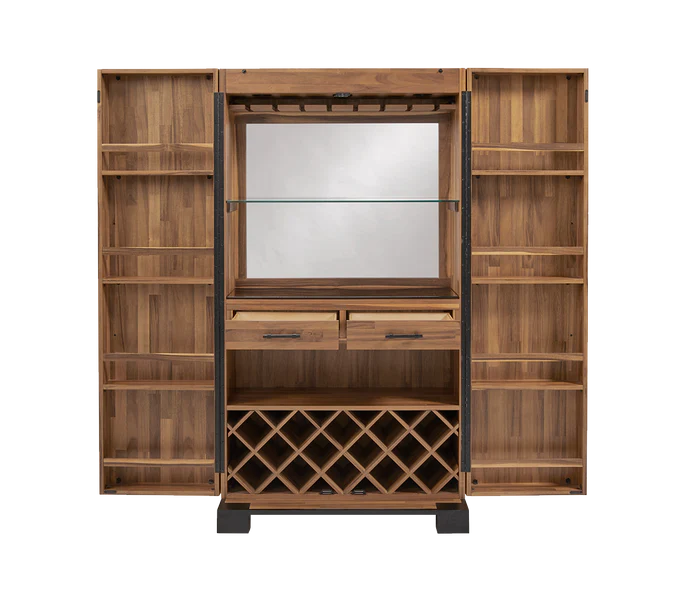 KNOXVILLE WINE & SPIRIT CABINET (ACACIA)