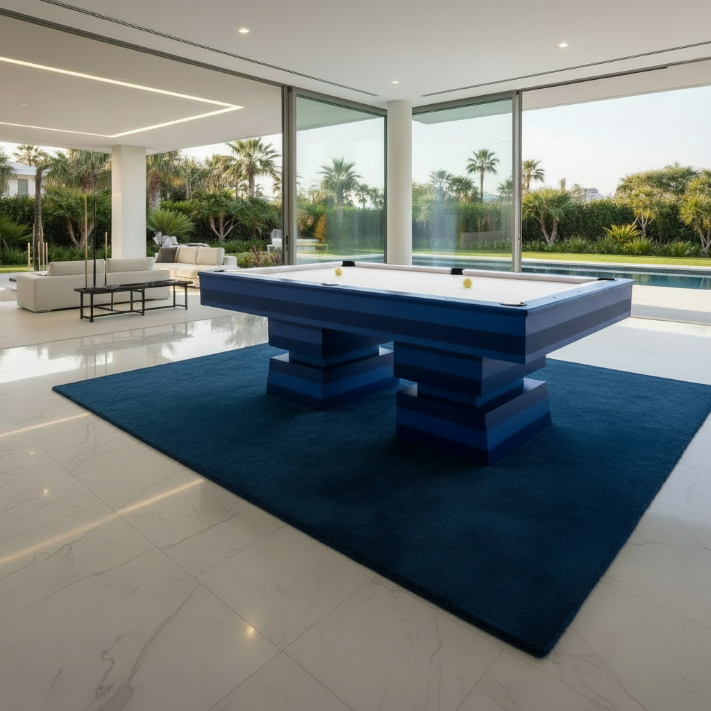 White Billiards Nano Modern Slate Pool Table