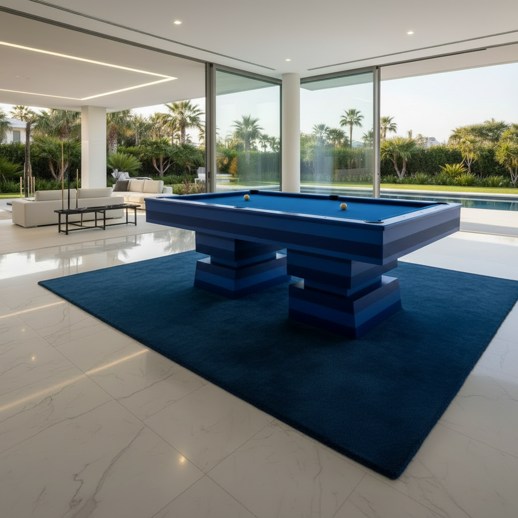 White Billiards Nano Modern Slate Pool Table