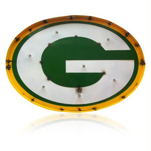 Imperial International NFL Lighted Recycled Metal Sign