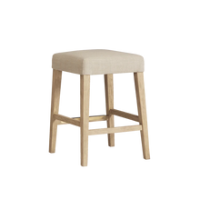 Load image into Gallery viewer, PORT ROYAL BACKLESS STOOL (WHITE OAK)