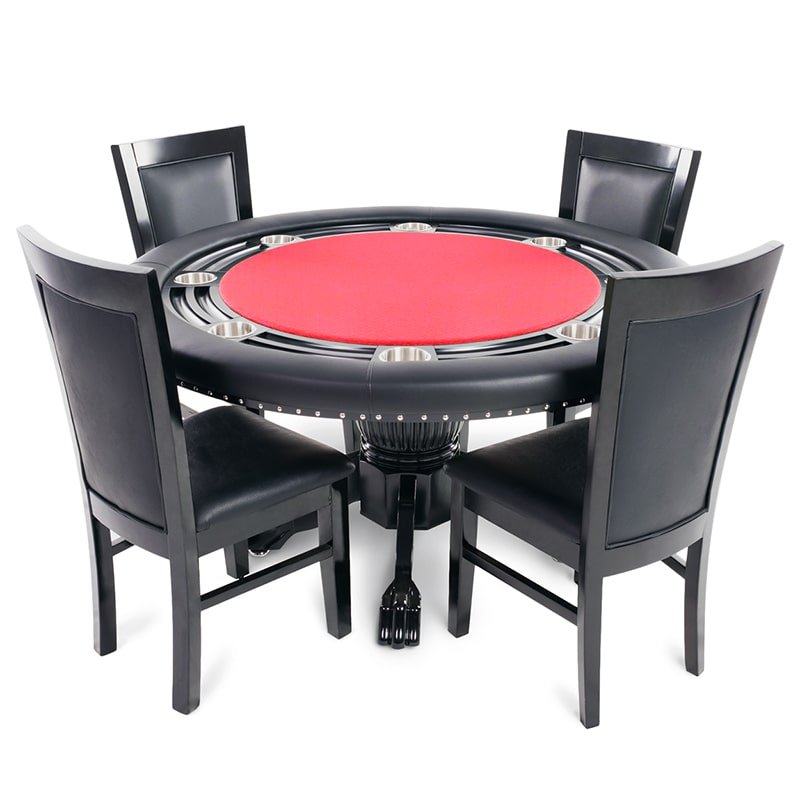 BBO Nighthawk Premium Poker Table - White Billiards