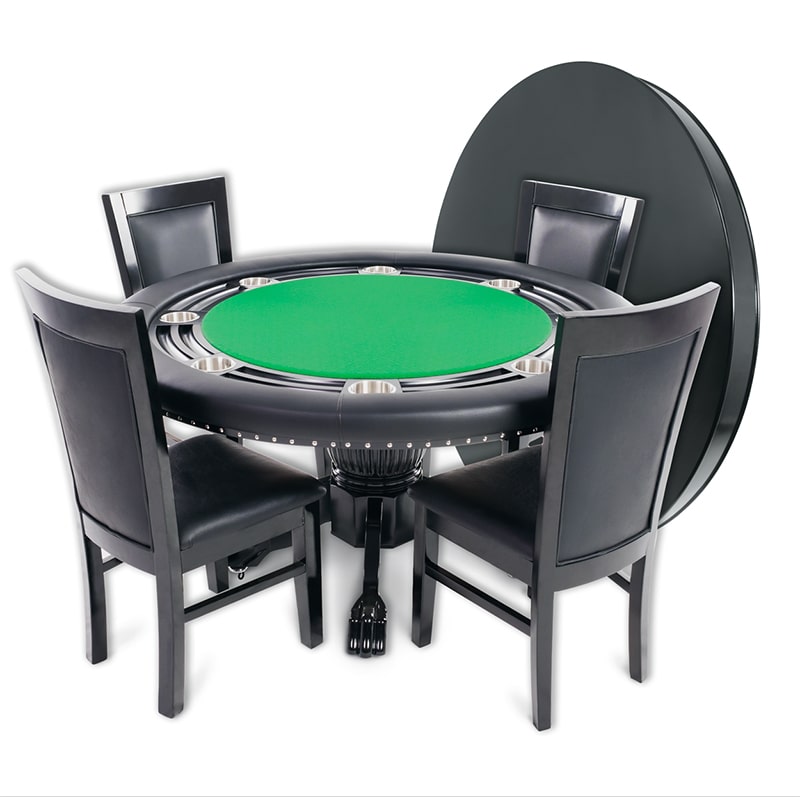 BBO Nighthawk Premium Poker Table - White Billiards