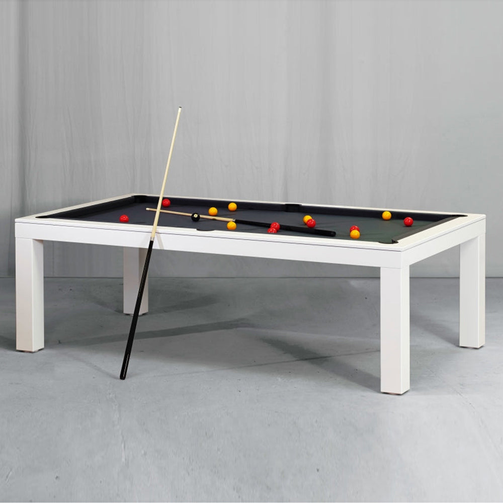 White Billiards Alpha Modern Slate Pool Table