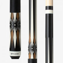 Load image into Gallery viewer, G3401 Players® Midnight Black Bone Bocote &amp; White Recon Graphic Pool Cue