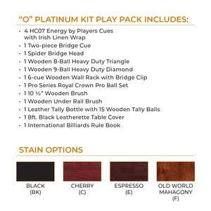 Cue & Case O Platinum Kit Play Pack