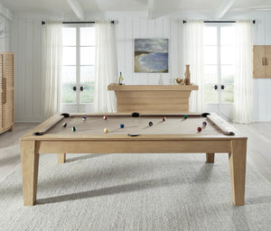 American Heritage Port Royal Modern Slate 8' Pool Table - White Oak