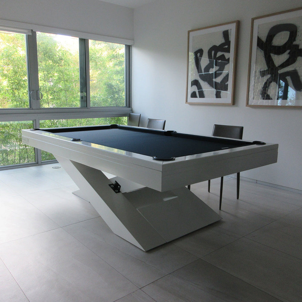 White Billiards Ultimate Modern Slate Pool Table